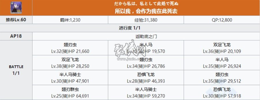 fgo静谧哈桑相关副本配置 静谧哈桑强化本攻略