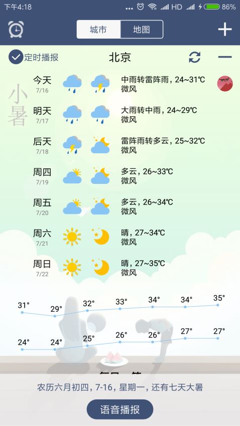 农夫天气截图