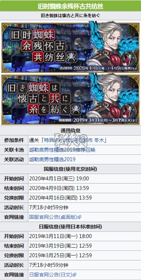 fgo2020白色情人节活动参加条件！