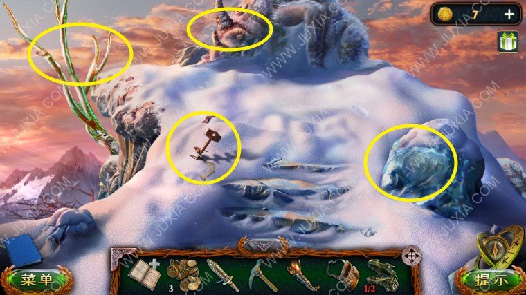 密室逃脱20巨人追踪失落5冰咒攻略 第三部分冰封山脉怎么去