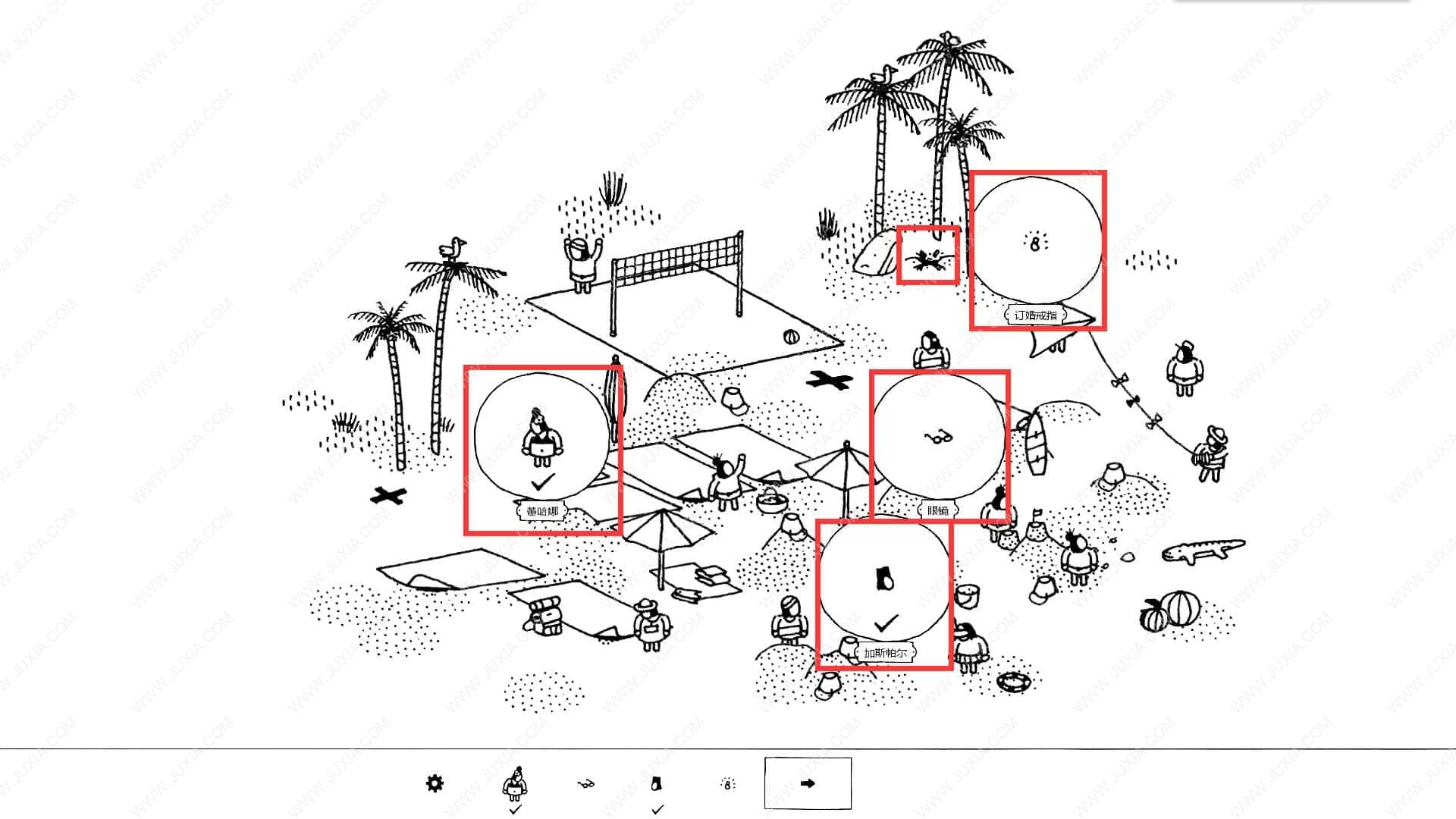 隐藏的家伙海滩攻略1 HiddenFolks图文攻略海滩第一关