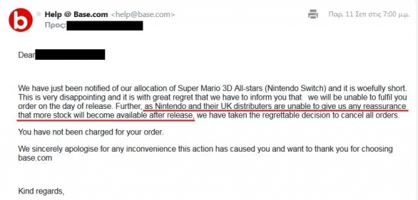 任天堂沒(méi)貨了 零售商取消馬里奧3D全明星預(yù)定