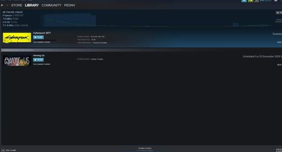 PC版赛博朋克2077下载出现故障 Steam对此作出了回应