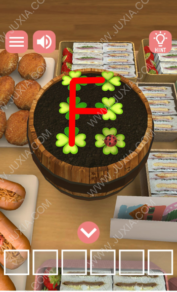 逃脫遊戲新鮮面包店的開幕日遊戲攻略上 逃脫遊戲新鮮面包店裡的字母