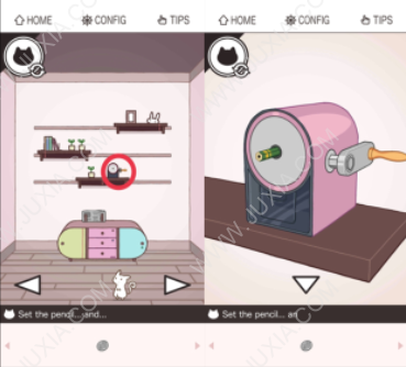 猫咪逃出双人房削铅笔攻略 相连的房间第3关攻略