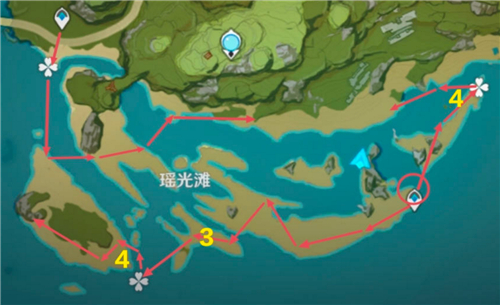 原神星螺分布图2.7 2022星螺采集路线