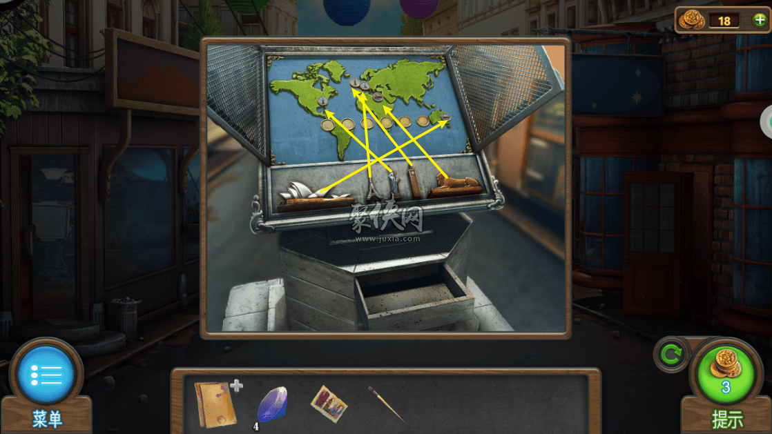 新密室逃脱7环游世界攻略第九章 地图小游戏攻略