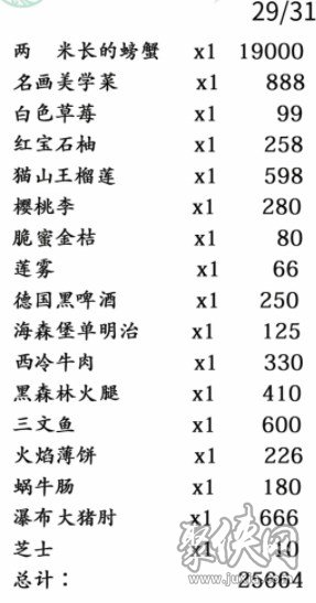 漢字找茬王最貴的外賣攻略 找出31個(gè)錯(cuò)處答案