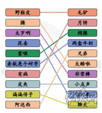 汉字找茬王连线疆普2关卡怎么过 连线疆普2关卡通关攻略