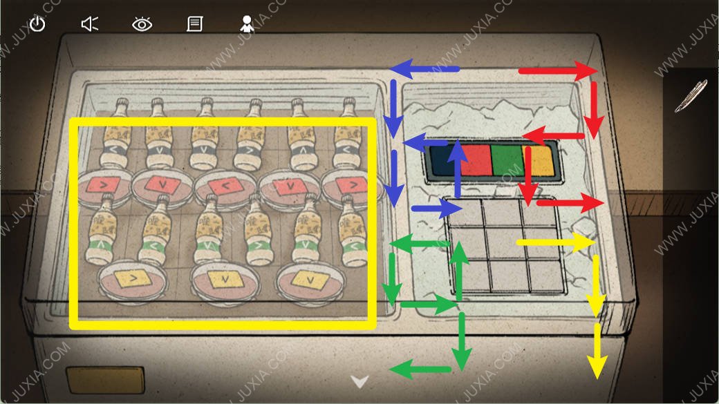 惊人院观察者攻略图文第二关 冰柜密码攻略