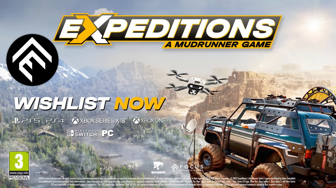 《Expeditions: A MudRunner Game(远征 : 泥泞奔驰)》在 GAMESCOM 开幕之夜现场上首次公开其游戏揭示预告片