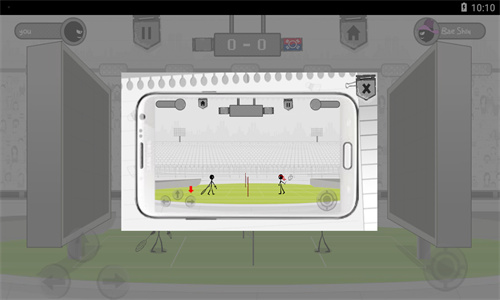 火柴人打羽毛球截图